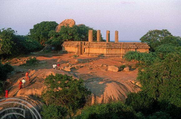 T6608. Ruined temple. Mahabalipuram. Tamil Nadu. India. February 1998
