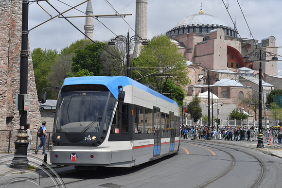 DG393684. Tram 715. Sultanahmet. Istanbul. Turkey. 7.5.2023.