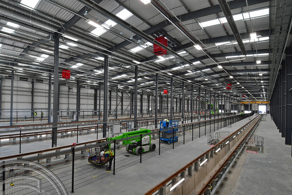 DG400905. New Siemens train building factory. Goole. Yorkshire. 17.8.2023.