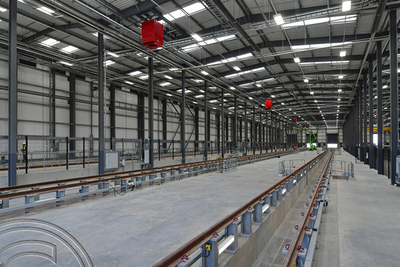 DG400912. New Siemens train building factory. Goole. Yorkshire. 17.8.2023.