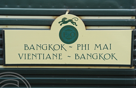 DG73802. E and O Express. Hualamphong. Bangkok. Thailand. 6.2.11.