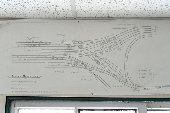 DG301209. 1958 track diagram. Severn Bridge Jn signalbox. Shrewsbury. 28.6.18