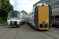 DG298577. Newly built trains on display. Krefeld. Germany. 13.6.18