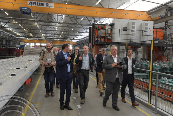 DG298603. Tour of the factory. Krefeld. Germany. 13.6.18