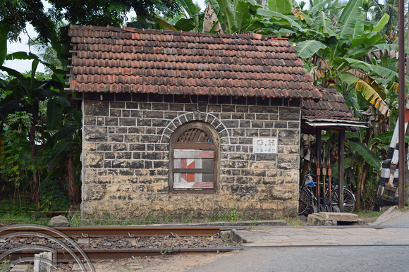DG238668. Crossing keepers hut. Unawatuna. Sri Lanka. 30.1.16