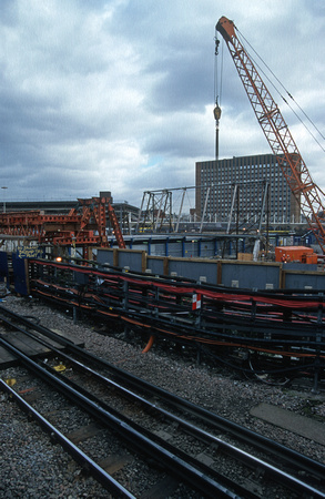 06308. Rebuilding the station. Stratford. 26.2.97