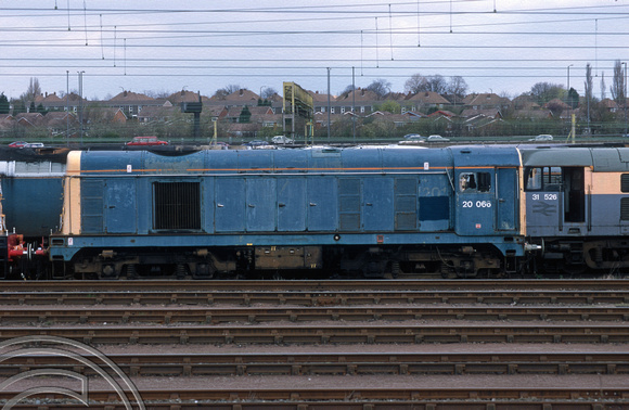 06475. 20066. Stored in the Down sorting sidings. Bescot. 29.3.97