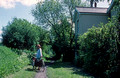 R0031. Cycling on an old railway in Sussex. 30.5.1994