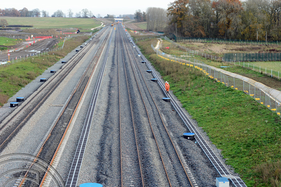 DG407797. East-West rail. Calvert. Buckinghamshire. 29.11.2023.