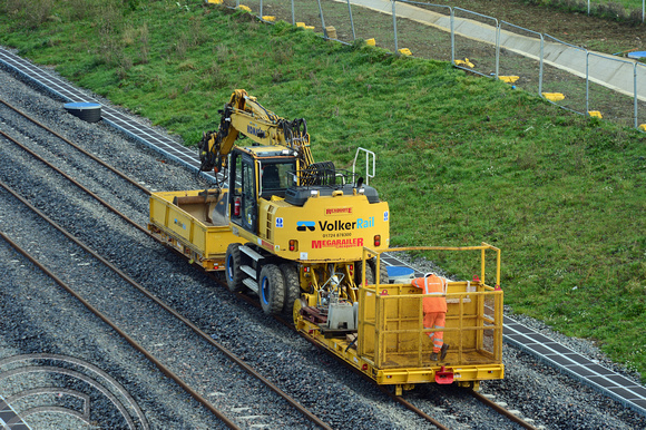 DG407820. Volker rail OTP. East-West rail. Calvert. Buckinghamshire. 29.11.2023.