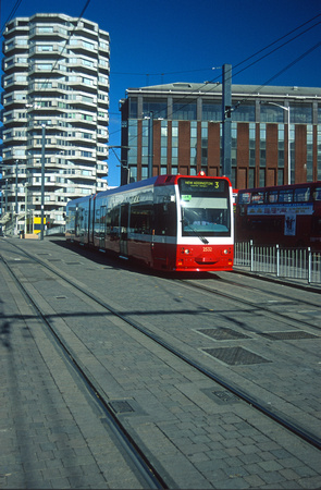 7589. Tram 2532. On test. East Croydon. 6.4.2000