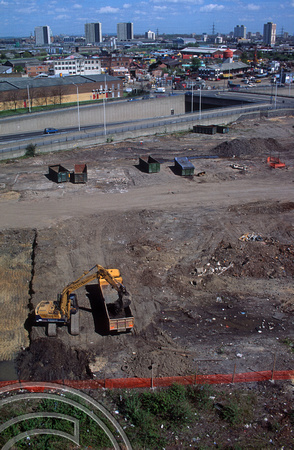 R0075. Clearing the old goods yard at Bow for Housing. April 1994. jpg