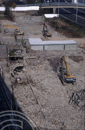 R0085. Clearing the old goods yard at Bow for Housing. April 1994. jpg