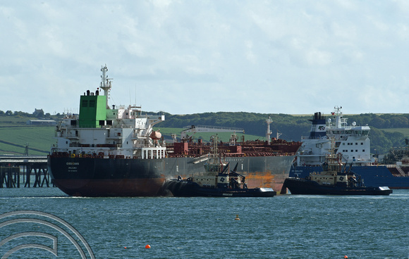 DG326252. Tanker Obsidian. Reg Marshall Islands. 29767t. Built 2015. Milford Haven. Wales. 20.6.19.