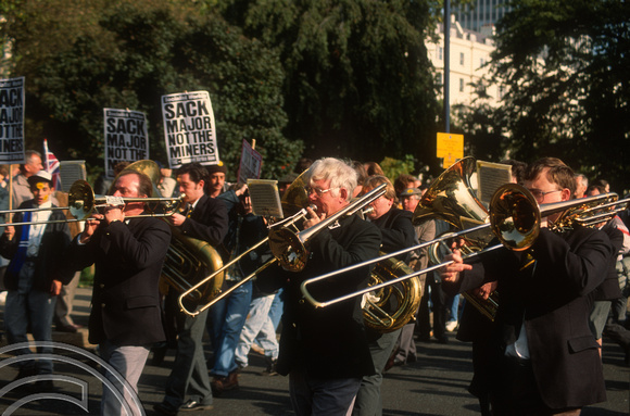 S0061. Miners Rally Hyde Park. London. October 1992. jpg