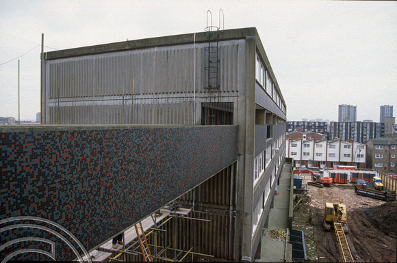 S0097. Preparing H Block for demolition. Lefevre Estat. Bow. East London. 1994. jpg