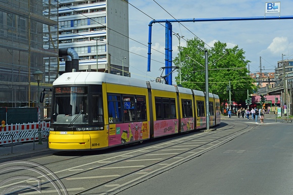 DG369548. Tram 8006. Alexanderplatz. Berlin. Germany. 7.5.2022.