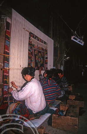 T6949. Carpetmaking at the Tibetan refugee centre. Darjeeling. West Bengal. India. April.1998.