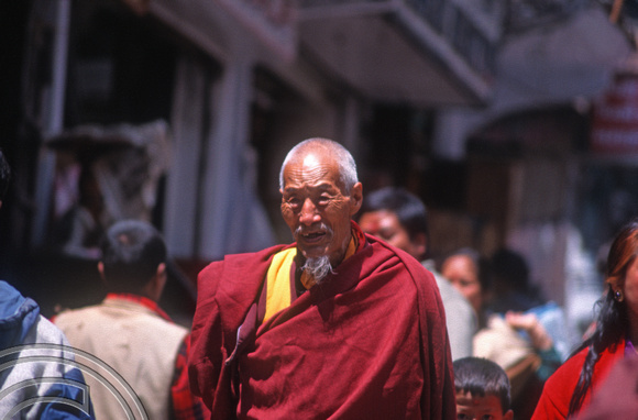 T6984. Buddhist Monk. Darjeeling. West Bengal. India. April.1998.