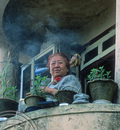 T7002. Mama. Owner of Shamrock Lodge. Darjeeling. West Bengal. India. April.1998.