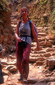 T7071. Lynn. No shortage of steps on the trek. Gorkha. Nepal. April.1998.
