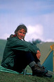 T7144. Lynn on the trek. Gorkha district. Nepal. April.1998.