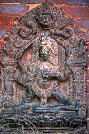 T7042. Statue if Bairab. Patan. Nepal. April.1998.