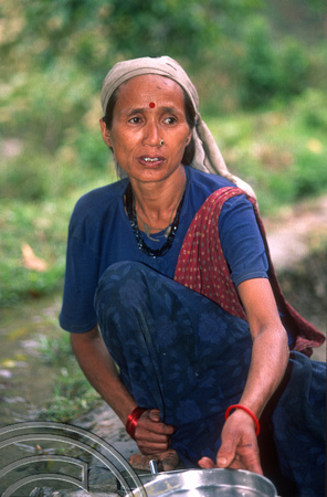 T7089.  Local woman. Gorkha district. Nepal. April.1998.