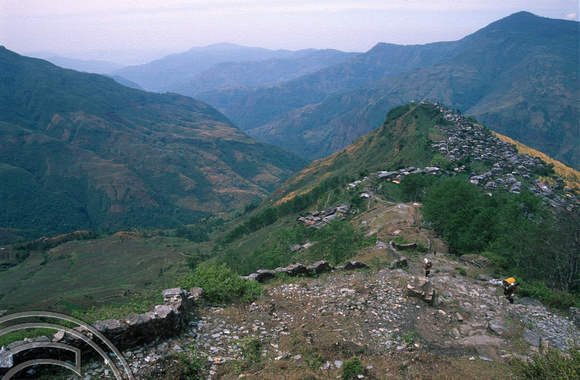 T7120. The village from above. Barpak. Gorkha district. Nepal. April.1998.
