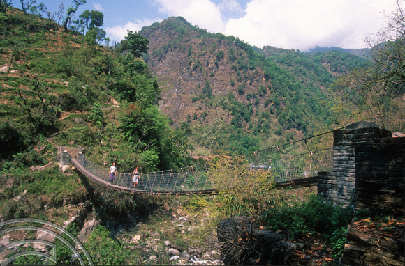 T7102. The start of the climb to Barpak. Gorkha district. Nepal. April.1998.