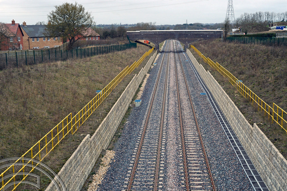 DG408723. E-W rail. Looking West from Winslow station. Winslow. Buckinghamshire. 11.1.2024.