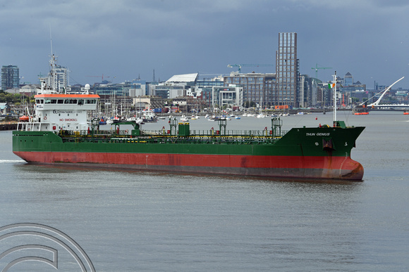 DG331868. Oil or chemical tanker. Thun Genius. 7559 dwt. Built 2003. Dublin port. Ireland. 16.8.19.
