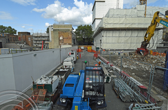 DG332370. HS2 demolition progress. Euston St. Euston. London. 19.8.19.