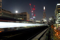 DG409459. Train blur. Waterloo East. 26.1.2024.