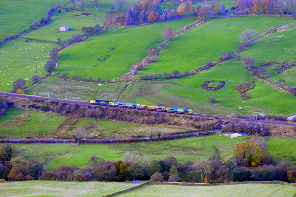 DG362549. 1403 Hope (Earles Sidings) Fhh to Crewe Bas Hall S.S.M. Edale. 13.11.2021.