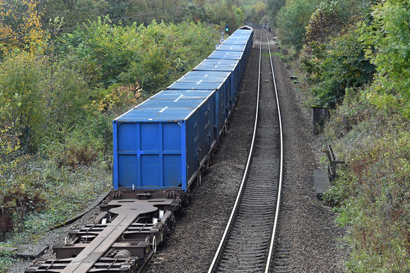 DG336140. 10.02 Tees N.Y. to Knowsley Freight Terminal. Todmorden. 21.10.19.
