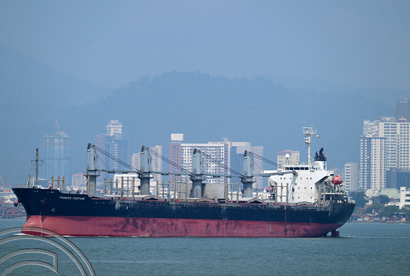 DG439232. Bulk carrier. Pioneer Fortune. Built 2004. 16,960 gross tonnes. Penang. Malaysia. 14.2.2025.