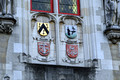 DG336295. Decoration on the Stadhuis. Bruges. Belgium. 25.10.19.