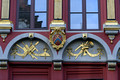 DG336281. Building decoration. Oude Burg. Bruges. Belgium. 25.10.19.