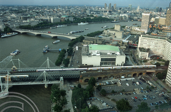 12688. Charing Cross approaches seen from the London Eye. 05.08.2003