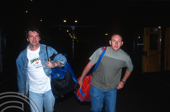 12853. Derek Smith and Ian Simpson at Penzance after 15.5 hours! 12.08.2003