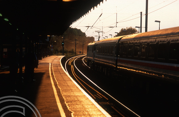 12975. Sunlight and trains. Manningtree. 03.09.2003