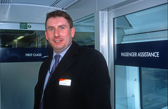 13071. Paul Edwards. SWT Desiro Project Manager aboard 450026. 04.10.2003