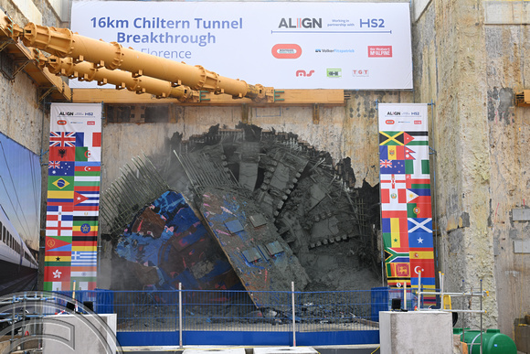 DG410967. HS2 Chiltern tunnel breakthrough. Gt Missenden. 27.2.2024.