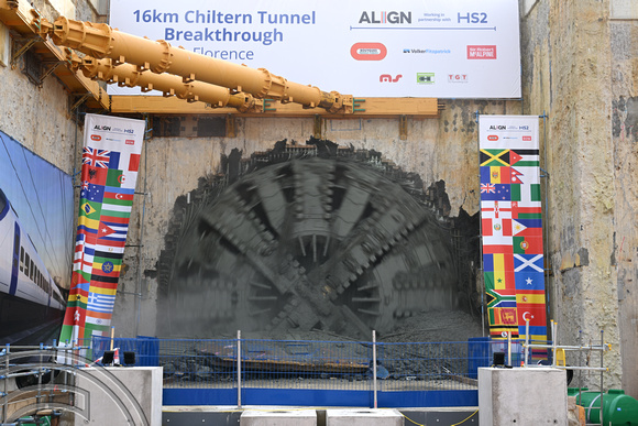 DG411001. HS2 Chiltern tunnel breakthrough. Gt Missenden. 27.2.2024.