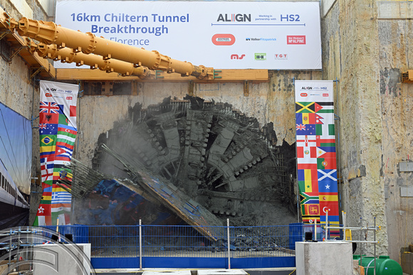 DG410969. HS2 Chiltern tunnel breakthrough. Gt Missenden. 27.2.2024.