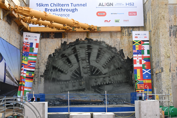 DG411021. HS2 Chiltern tunnel breakthrough. Gt Missenden. 27.2.2024.