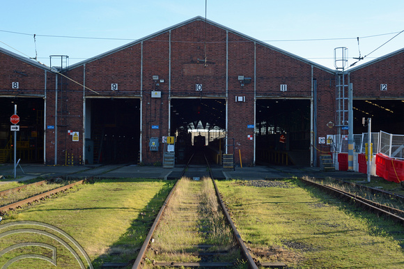 DG362954. The old depot building. South Gosforth depot. 24.11.2021.