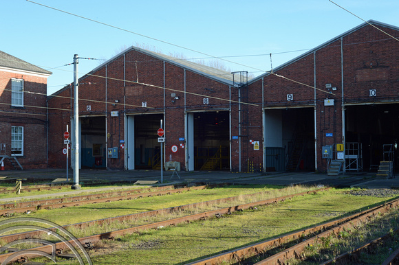DG362952. The old depot building. South Gosforth depot. 24.11.2021.
