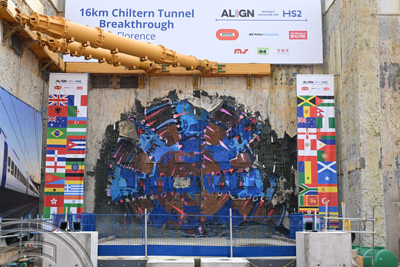 DG410937. HS2 Chiltern tunnel breakthrough. Gt Missenden. 27.2.2024.
